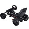 Costway Go Kart Kids Ride On Car Pedal Powered 4 Wheel Racer Stealth Outdoor Toy - 4 of 4