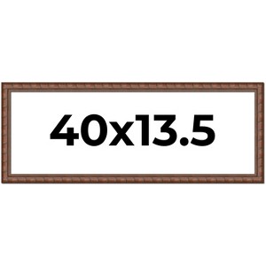 PosterPalooza | 40x13.5 Modern Bamboo Picture Frame, UV Acrylic, 5 Finishes - 1 of 4