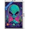Trends International Shawna Stewart - Space Watcher Alien Framed Wall Poster Prints - 3 of 4