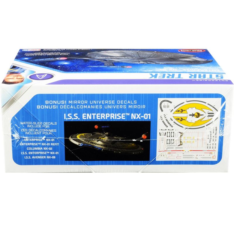 Skill 2 Snap Model Kit Enterprise NX-01 Starship "Star Trek: Enterprise" (2001-2005) TV 1/1000 Scale Model by Polar Lights, 3 of 5