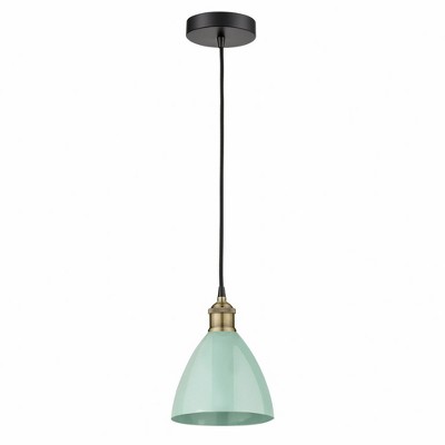 Plymouth Dome - 1 Light Cord Hung Mini Pendant In Modern Style-11 Inches Tall and 7.5 Inches Wide