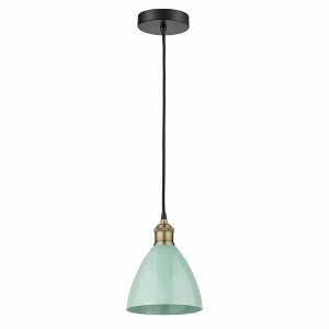 Plymouth Dome - 1 Light Cord Hung Mini Pendant In Modern Style-11 Inches Tall and 7.5 Inches Wide - 1 of 1