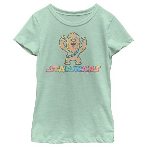 Girl's Star Wars: A New Hope Cute Chewie T-Shirt - 1 of 4