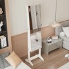 Lyngins 360° Jewelry Cabinet Standing, Jewelry Organizers & Storage with Full Length Mirror, Jewelry Armoire Organizer, Earring Holder Organizer - 2 of 4