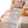 Washable Area Rug Vintage Rug, Soft Non Slip Low Pile Thin Rug, Distressed Floral Retro Oriental Rug, Decorative Printed Rug for Living Room Bedroom - 2 of 4