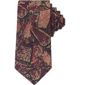 INSPIRE CHIC Men's Stripe Print Self-Tied Crown Flowers and Anchor Necktie for Graduation School Uniform College 1 Pc - 1 of 4