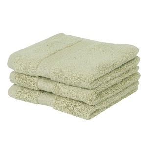 Splash Zero Twist 100% Ring Spun Cotton Face Washcloth Set – Reversible, 550 GSM, Soft, Lightweight, Highly Absorbent Towels for Bathroom - 1 of 4