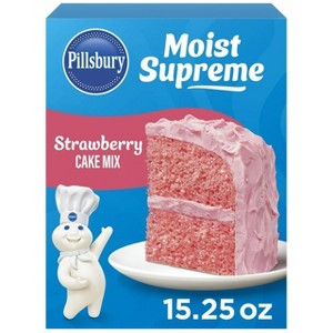 Pillsbury Moist Supreme Strawberry Cake Mix, 15.25 oz Box, Pack of 2 - 1 of 4