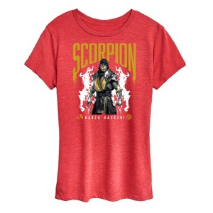 Women's - Mortal Kombat - Scorpion Hanzo Hasashi Short Sleeve Graphic T-Shirt - 1 of 4