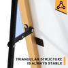 MAYEERTY 64.17x21.26x0.79in Aluminum Thin Edge Right-Angle Rectangle Gold Full-Length Mirror with Stand - 3 of 4