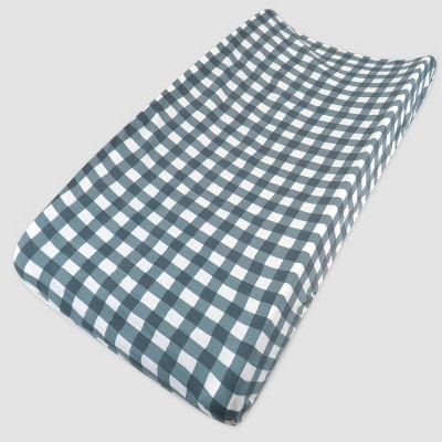Honest Baby Organic Cotton Changing Pad Cover - Painted Buffalo Gray