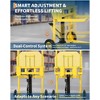 440lb Hydraulic Material Lift Cart - Heavy Duty Pallet Truck Dolly with 36" Max Lift, Steel Platform & Winch Stacker for Warehouse/Workshops - 4 of 4