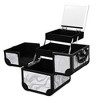Byootique Makeup Train Case Cosmetic Organizer w/ Mirror Tray Artist - 4 of 4