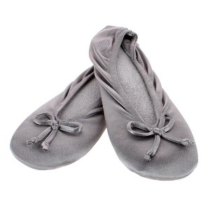 Isotoner Women's Satin Classic Ballerina Slippers - 1 of 4