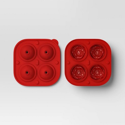 Rose Ice Cube Mold Red - Threshold™