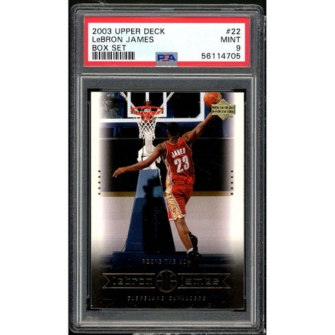 Lebron James Rookie Card 2003 Upper Deck Lebron James Box Set #22 Psa 9 ...