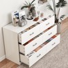 SUGIFT Dresser with 6 Drawers Large Wooden Dresser Horizontal Storage Organizer for Bedroom - 2 of 4