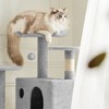 JIONJOY 54-Inch Cat Climbing Tower: Dual Apartments - 3 of 4