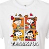 Women's - Peanuts - Thankful Cropped Graphic T-Shirt - 2 of 4