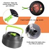 LakeForest"16-Piece Camping Cookware Set with Pot, Pan, Kettle, Cutlery, and Accessories for Outdoor Cooking"Grey - 4 of 4