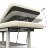 Dolonm 31.5"  Wide - Quality Leather Beauty Spa Furniture Massage Table Bed Iron on Round Legs Facial Bed Beauty Bed - 3 of 4