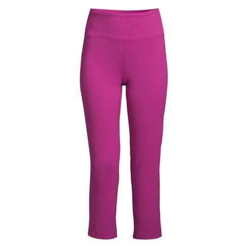 Lands' End Women's Plus Size Active Crop Yoga Pants - 2x - Violet Rose ...