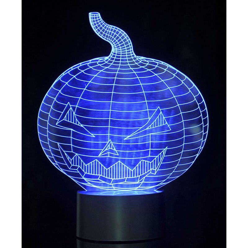 Link 3D Pumpkin Laser Cut Precision Multi Colored LED Night Light Lamp - Great For Bedrooms, Dorms, Dens, Offices and More!, 5 of 12