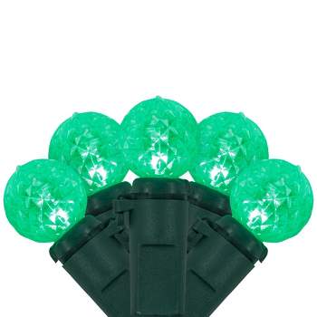 Northlight LED G12 Berry Christmas Lights - 16' Green Wire - Green - 50 ct