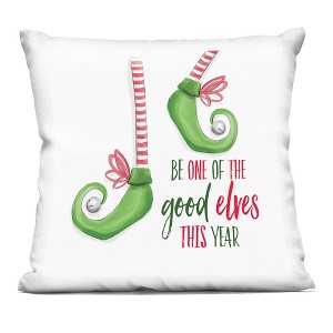 Stupell Industries Festive Be A Good Elf Indoor Pillow, 18 x 18 - 1 of 3