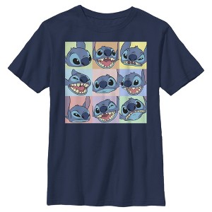 Boy's Lilo & Stitch Facial Expressions of Stitch T-Shirt - 1 of 4