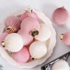 12PCS Shatterproof Velvet Christmas Balls - 3.15 Inch Fabric Covered Ornaments - 4 of 4
