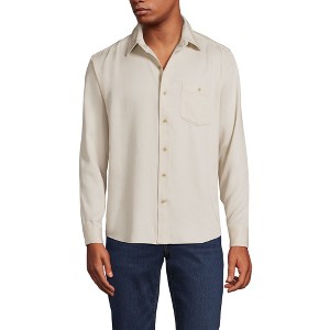 Lands' End Men's Relaxed Twill Shirt - 1 of 3
