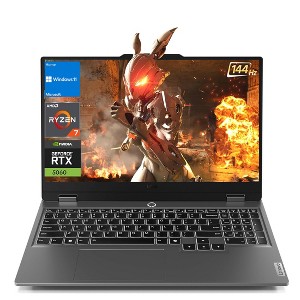 Lenovo LOQ Gaming Laptop, 15.6" FHD, Ryzen 7 250, RTX 5060, 64GB DDR5, 1TB SSD, Wi-Fi 6, Win 11 Pro, Grey - 1 of 4