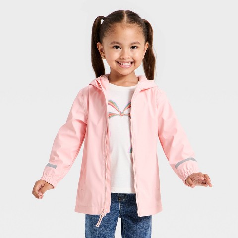 Детские куртки Cat & Jack Toddler Girls' Rain Jacket - Cat & Jack™ Light Pink 4T