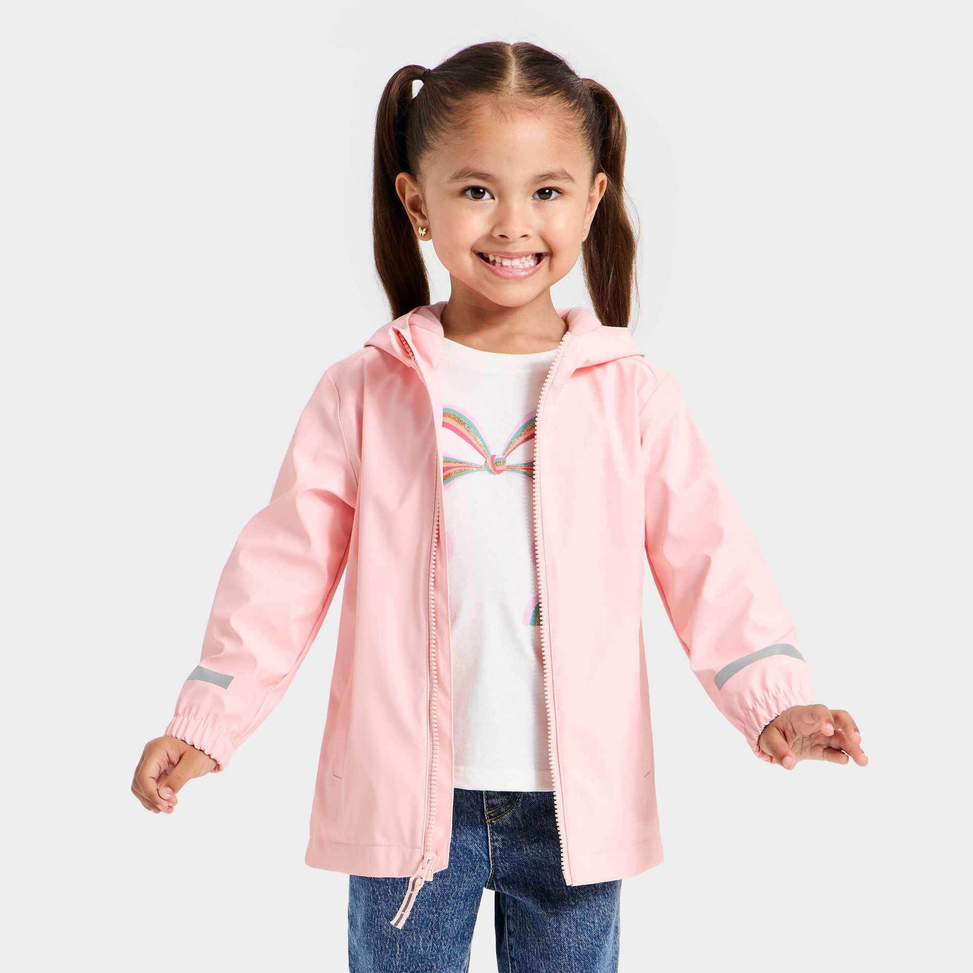 Toddler Girls' Rain Jacket - Cat & Jack™ Light Pink