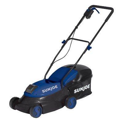 Sun Joe 14'' 28-Volt Max Lithium-iON 5-Amp Cordless Walk-Behind Lawn Mower - Blue