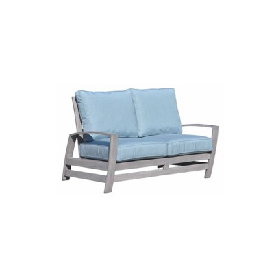 Cabo Aluminum Loveseat - Gray - Courtyard Casual