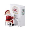 10 in. Animated Sing Along Santa with White Piano - 2 of 2