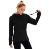 WhizMax Women's Fleece Drawstring Hoodie with Pockets - 2 of 4