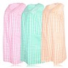 JEFFRICO 3 Pack House Dresses for Women with Pockets - Lightweight Breathable Sleeveless Zipper Front Housecoat Dusters - 3 of 4