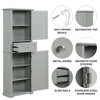 NicBex 67.3 Inch Tall Bathroom Storage Cabinet,Slim Storage Cabinet with Drawer and Adjustable Shelf - 4 of 4