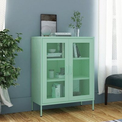 VidaXL Storage Cabinet Mint 31.5"x13.8"x40" Steel