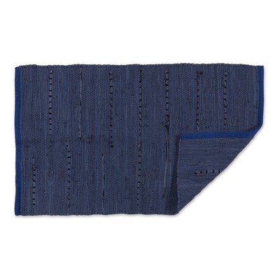 Handmade Rectangular Multi-Color Cotton Area Rug 19.5" x 31.5"