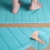 PiccoCasa Bathroom Memory Foam Absorbent Non-slip Bath Mats 24" x 16" - 3 of 4