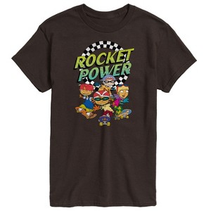 Men's - Nickelodeon - Rocket Power Retro Logo with Otto Regina Sam Maurice Short Sleeve Graphic T-Shirt - 1 of 4