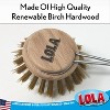 Lola Products Replacement Head for The Original Dishwashing & Vegetable Brush, Birch Hardwood & Nylon Poly Bristles, Reusable & Washable - 1 Pack - 3 of 4