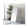 Elegant Lighting Soft Corner Metal Rectangle Full Length Mirror 30x60 Inch in Silver - 3 of 4