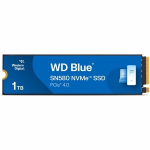 Western Digital WD Blue SN580 1 TB Internal SSD - M.2 2280 PCIe NVMe - blue - 1 of 3