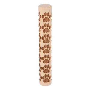Unique Bargains Wood Clay Grain Texture Carved Fine Baking DIY Rolling Pins - 1 of 4
