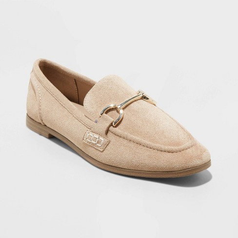 Women's Laurel Loafer Flats - A New Day™ Light Taupe 7.5